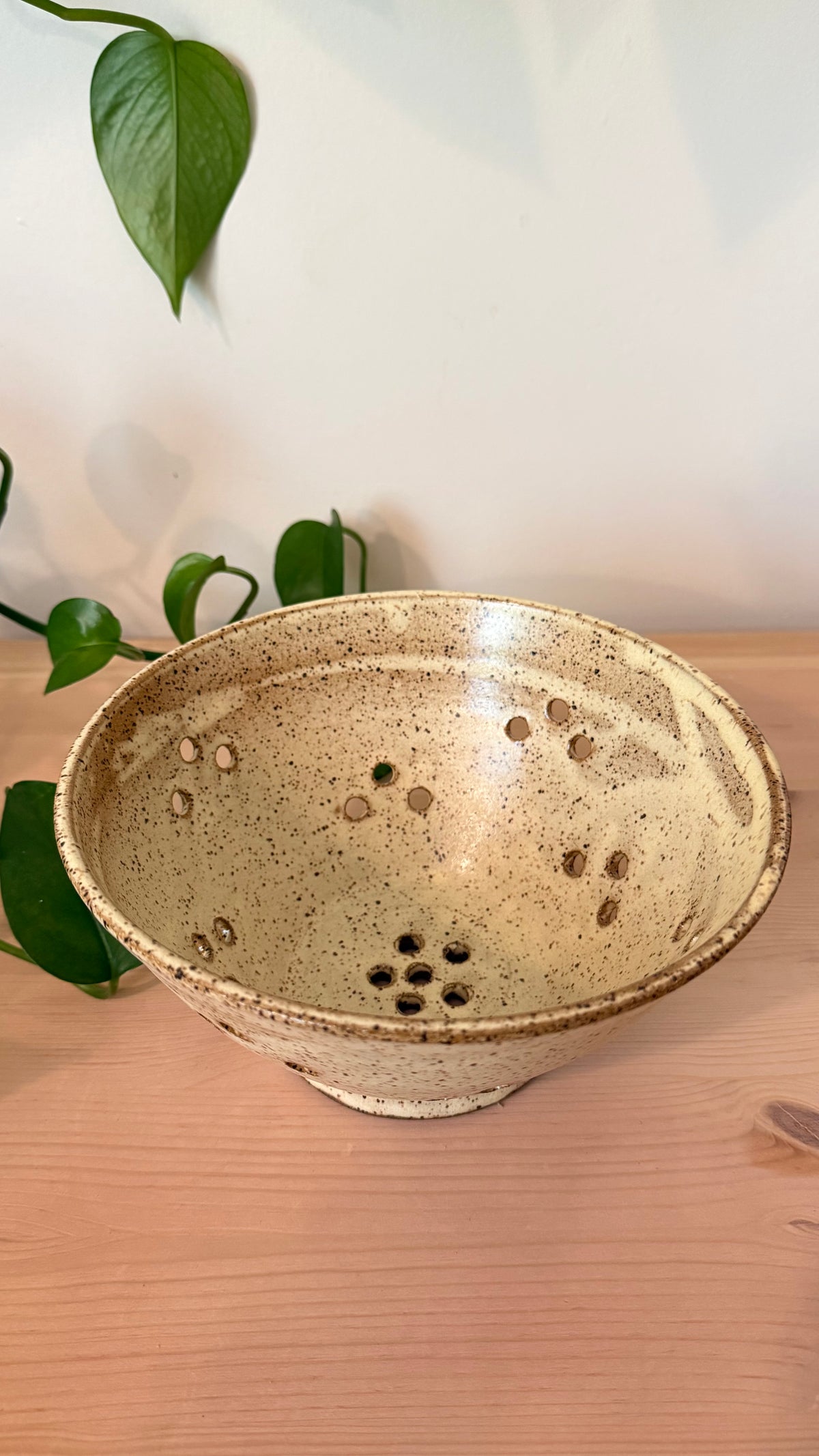Collander (speckled yellow)