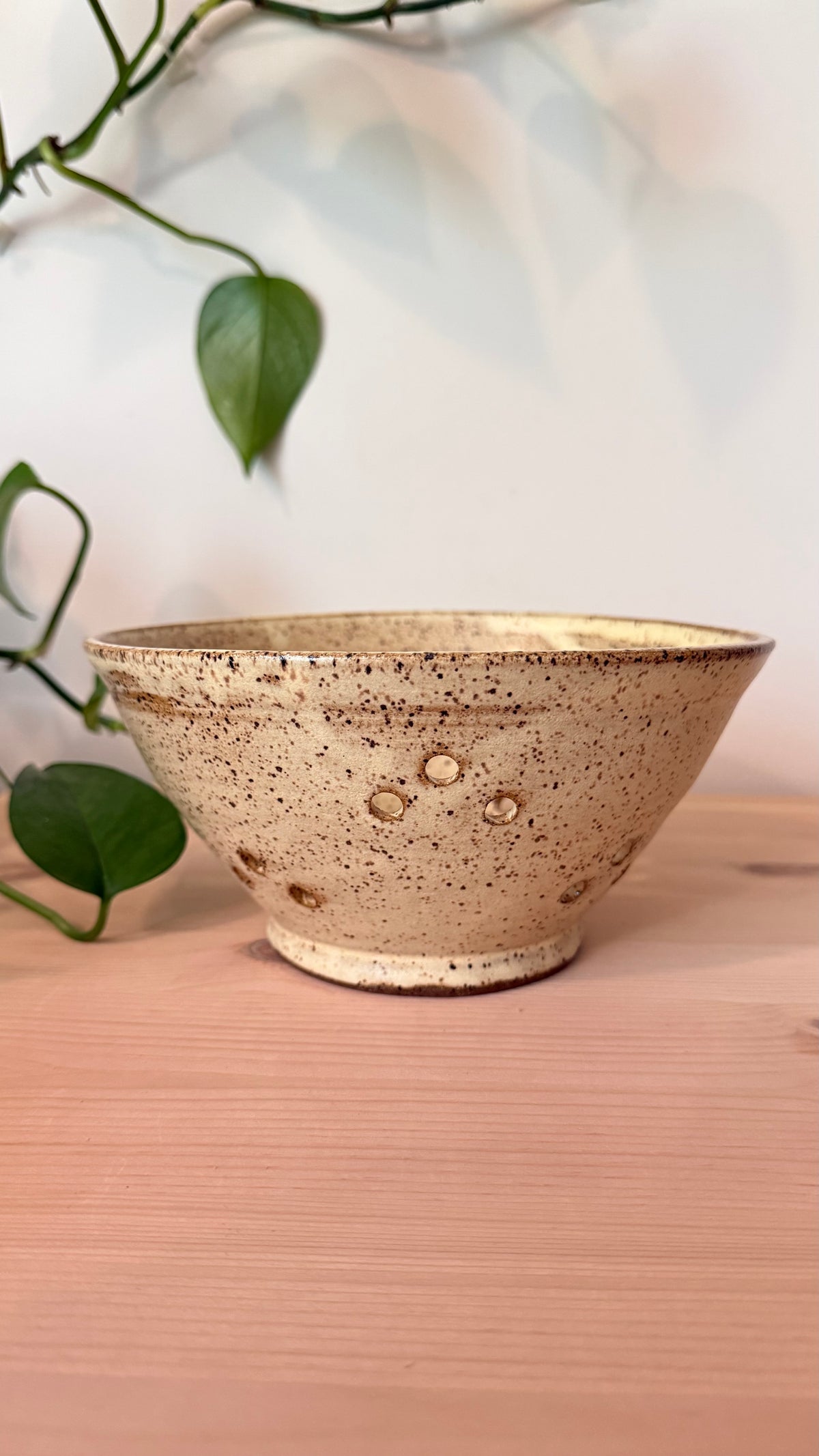 Collander (speckled yellow)