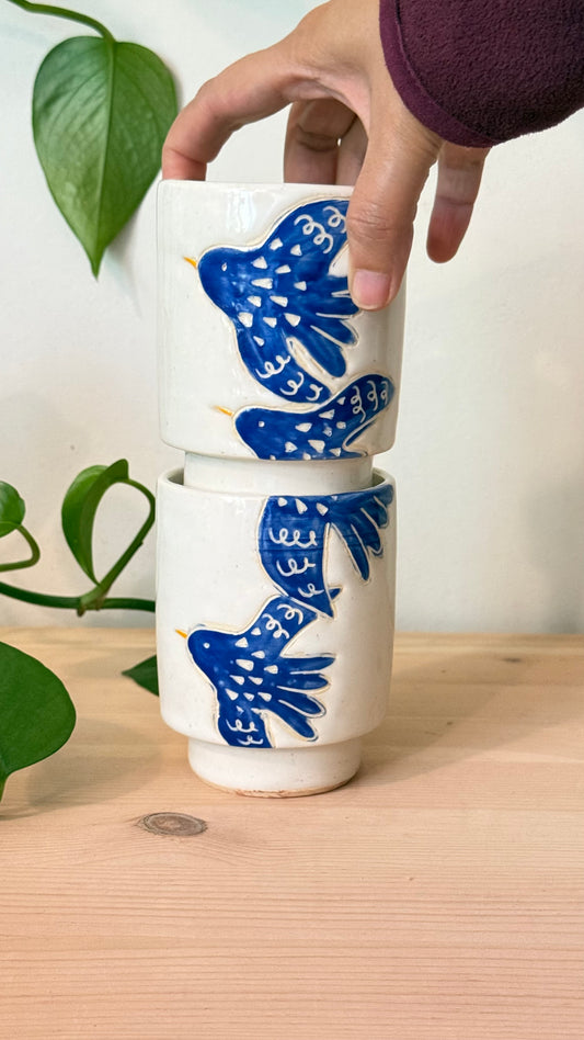 Flying birds Stacking Cups