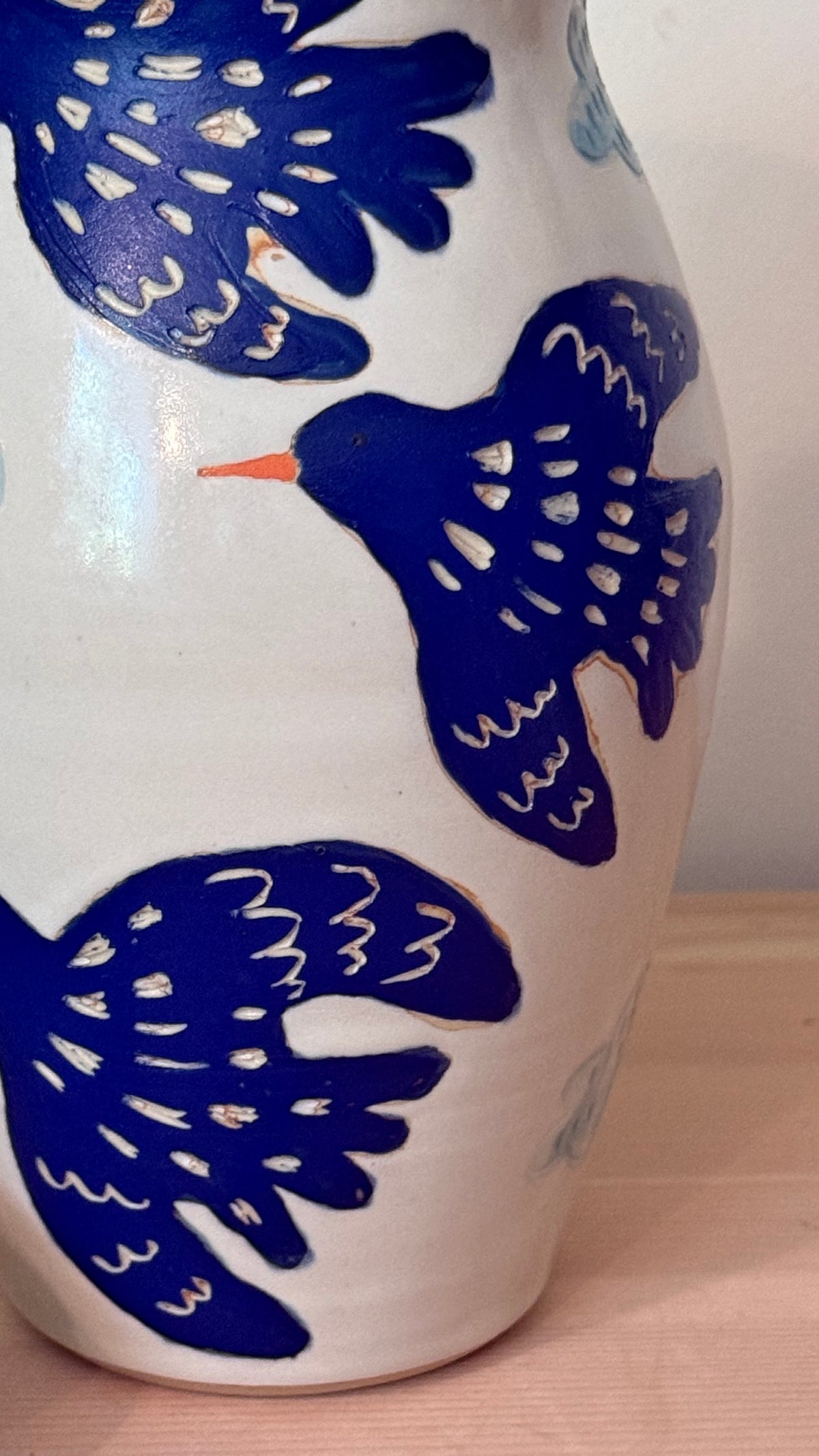 Flying Birds Vase