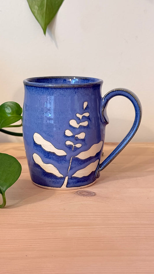 Wildflower Garden Mug (deep blue)